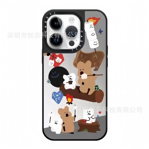 【柿子椒熊】case同款鏡面亞克力適用蘋果16Promax防摔潮牌手機殼 【柿子椒熊】case同款鏡面亞克力適用蘋果16Promax防摔潮牌手機殼