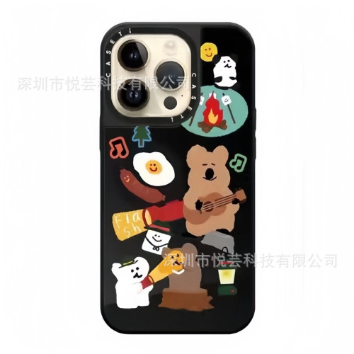 【柿子椒熊】case同款鏡面亞克力適用蘋果16Promax防摔潮牌手機殼 【柿子椒熊】case同款鏡面亞克力適用蘋果16Promax防摔潮牌手機殼