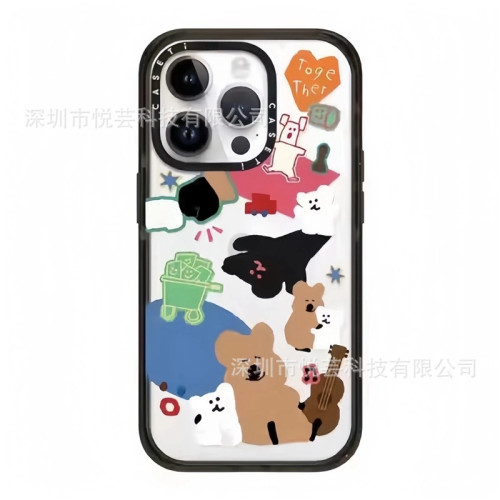 【柿子椒熊】case同款鏡面亞克力適用蘋果16Promax防摔潮牌手機殼 【柿子椒熊】case同款鏡面亞克力適用蘋果16Promax防摔潮牌手機殼