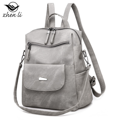zhenli backpack  雙肩包女 韓版大容量女士後後背包 雙肩女包