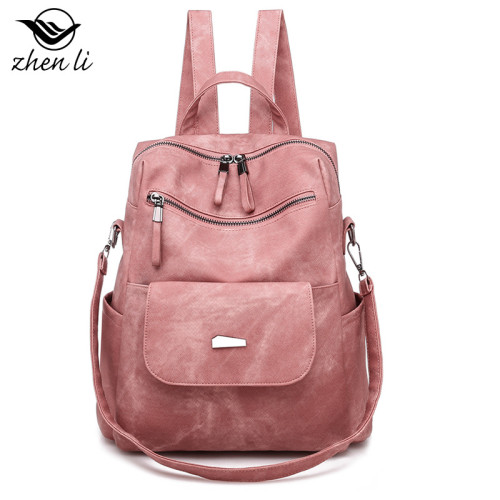zhenli backpack  雙肩包女 韓版大容量女士後後背包 雙肩女包