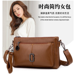 單肩包女手包2020新款時尚多隔層女士包包手機包錢包手拿斜背