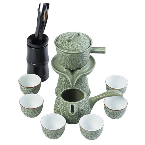 懶人石磨茶具套裝家用功夫茶杯時來運轉泡茶壺器辦公室會客