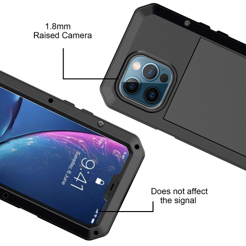 新款適用於iPhone13promax手機殼金屬三防生活防水防摔防震保護套