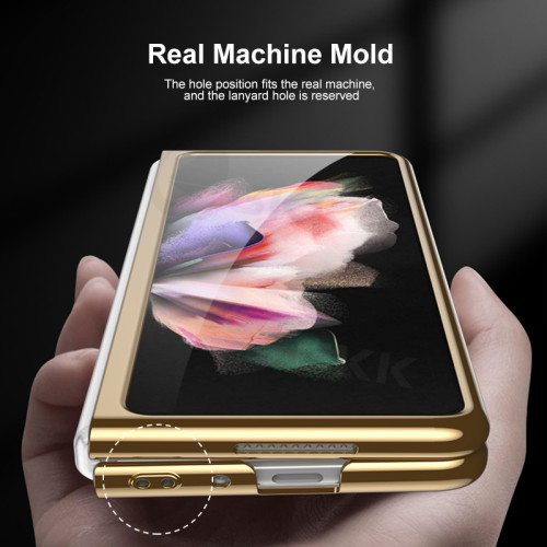 適用於手機保護玻璃 samsung z fold2手機殼三星左右折曡6手機殼
