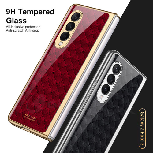 適用於手機保護玻璃 samsung z fold2手機殼三星左右折曡6手機殼
