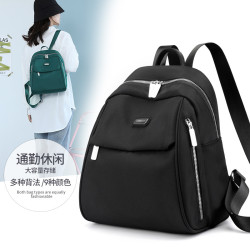新款簡約輕便防潑水小後背包戶外休閒女包包尼龍布大容量女士雙肩包