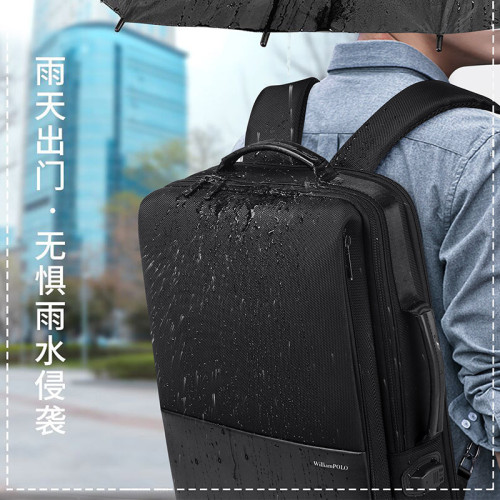 英皇保羅雙肩包男士高級感大容量書包旅行商務後背包男士電腦包