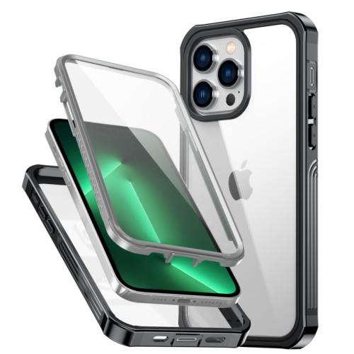 透明三防適用iPhone14蘋果14promax手機殼鋼化玻璃防摔全包保護套