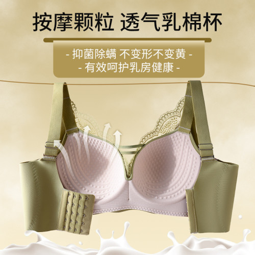 大胸顯小文胸薄款內衣女無鋼圈抹胸大碼全罩杯胸罩透氣聚攏收副乳