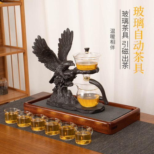 玻璃半全自動茶具套裝組合懶人家用感應泡茶壺沖泡茶神器功夫茶杯