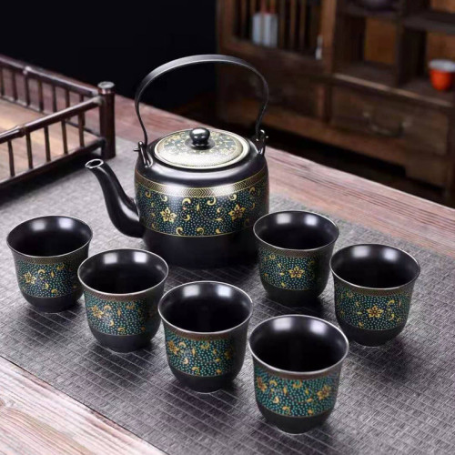 提梁壺陶瓷大容量茶具套裝單壺涼水壺大號中式壺泡茶壺家用紫砂壺