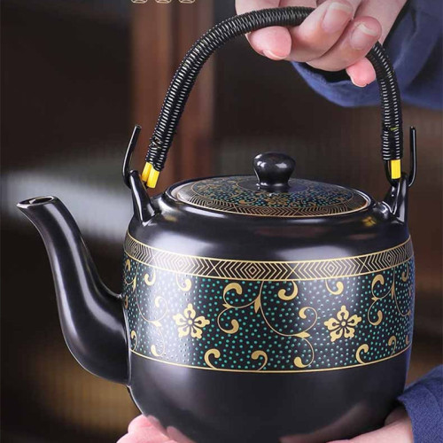 提梁壺陶瓷大容量茶具套裝單壺涼水壺大號中式壺泡茶壺家用紫砂壺