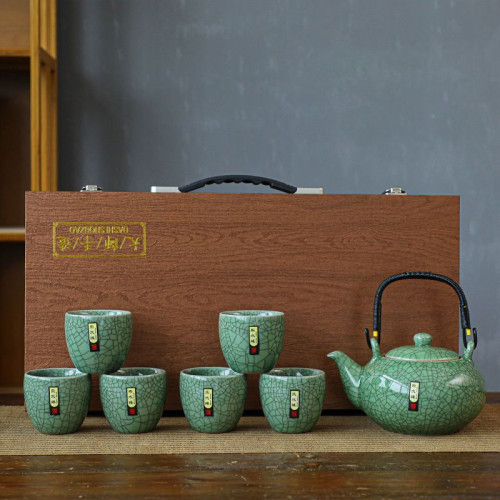 提梁壺陶瓷大容量茶具套裝單壺涼水壺大號中式壺泡茶壺家用紫砂壺