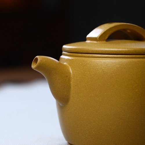 段泥漢瓦紫砂壺側把泡茶茶壺功夫茶具小容量宜興手繪工藝