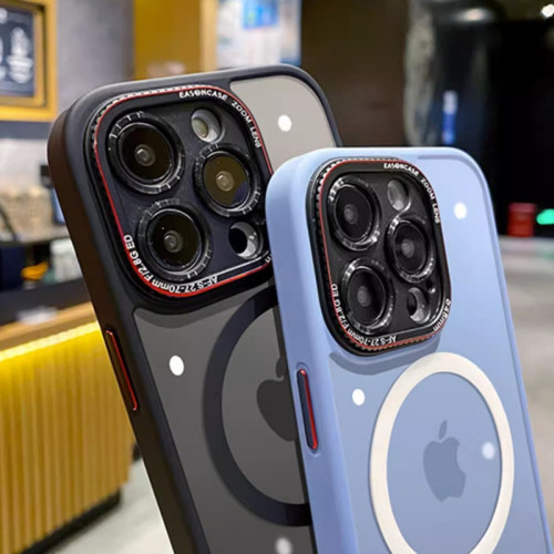 iPhone15手機殼磁吸無線充適用蘋果14磨砂防摔13ProMax全包保護套