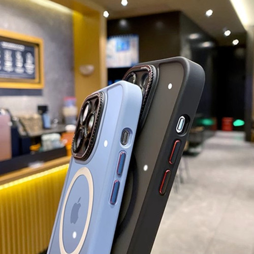 iPhone15手機殼磁吸無線充適用蘋果14磨砂防摔13ProMax全包保護套