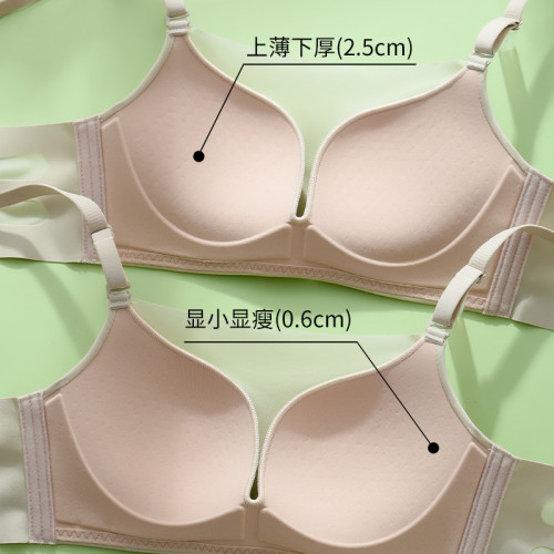 防走光抹胸內衣女無鋼圈調整型聚攏上托無痕輕柔透氣文胸罩美胸