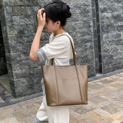 2025新款真皮女包大包牛皮托特包大容量夏季手提上班通勤單肩包女