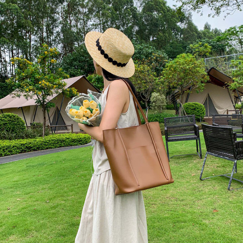 2025新款真皮女包大包牛皮托特包大容量夏季手提上班通勤單肩包女