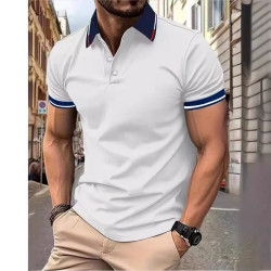 男士新款Polo衫T恤夏季工作服Polo衫翻領廠服T恤工衣翻領文