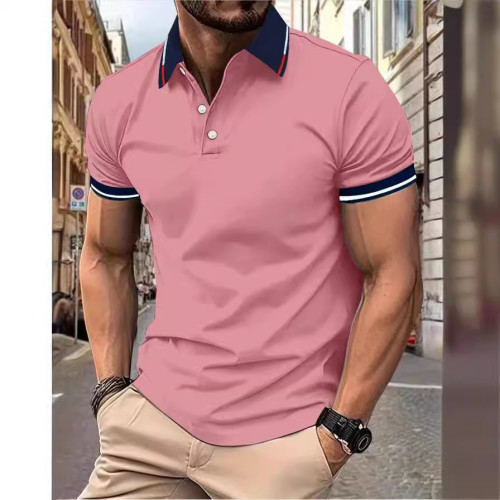 男士新款Polo衫T恤夏季工作服Polo衫翻領廠服T恤工衣翻領文