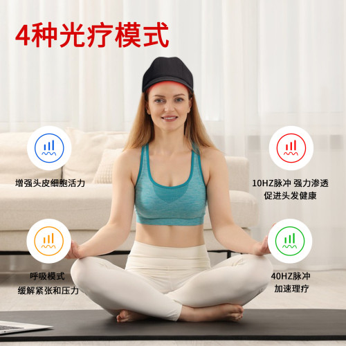 紅光加紅外帽子防脫髮護髮儀頭皮理療毛囊護理健髮養髮