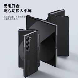 適用三星ZFold7簡約輕奢手機殼帶筆 W25摺疊螢幕翻蓋插卡保護套