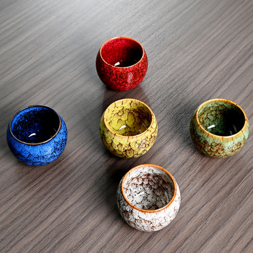 窰變建盞茶杯五行杯茶具天目品茗單杯主人杯禮盒裝商務禮品伴手禮