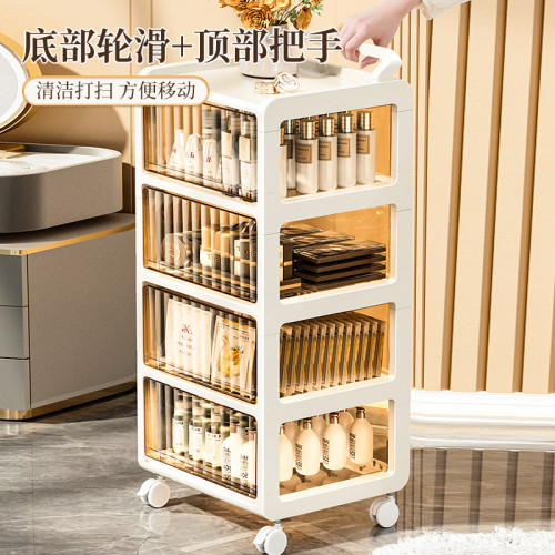 抽屜式零食櫃辦公室帶滑輪收納櫃桌下收納櫃化妝品玩具收納小推車