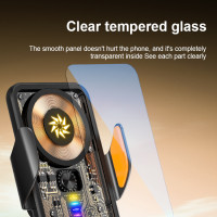 車用手機支架無線充電透明機甲導航支撐架汽車多功能磁吸快充