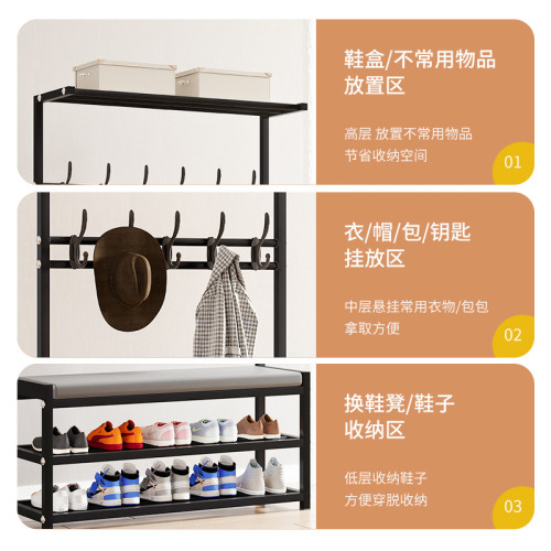 衣帽架臥室落地家用掛衣架簡易晾衣架輕奢室內單桿簡約移動置衣架