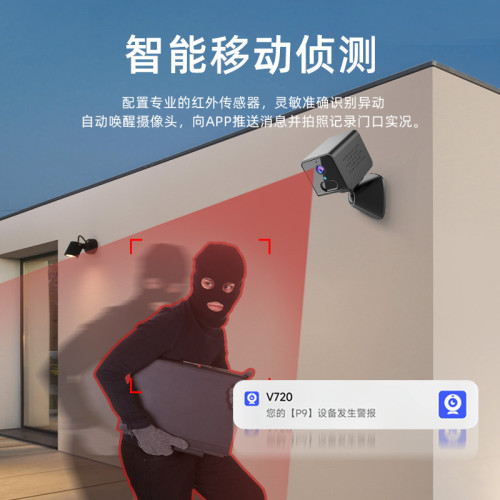新款智能無線攝影機P9家用監控語音對講高清夜視抓拍紅外移動檢測