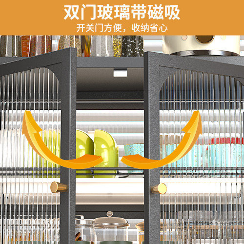 廚房碗碟置物架台面碗盤瀝水架抽拉式多層收納架家用防塵碗碟櫃子
