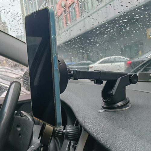 新款車用手機支架 出風口汽車導航支架吸盤式智能汽車手機固定架