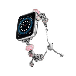 潘多拉串珠復古適用蘋果手錶applewatch65金屬錶帶iwatch78se手鏈