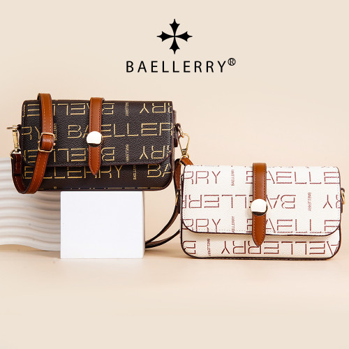女士手機包新款Baellerry復古大容量單肩斜後背包吸釦錢包爆款