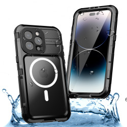 適用蘋果15金屬防水手機殼M系列iPhone15ProMax戶外運動4防保護套
