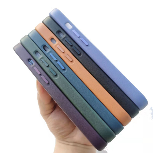適用蘋果官方原配iphone16promax皮革15p磁吸手機殼14pro保護套13