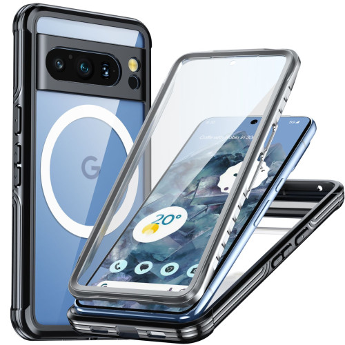 適用谷歌Pixel8Pro手機殼運動透明三防密封防摔防塵手機套全包