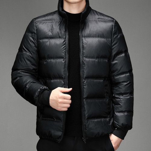 2025新款中老年羽絨服男中長款加厚爸爸裝外套大碼可脫卸內膽冬裝