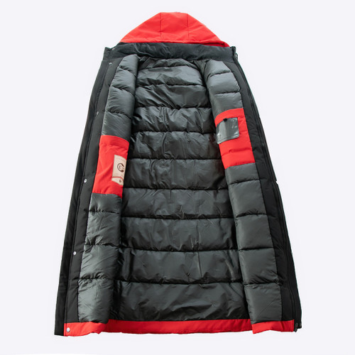 中老年男士羽絨棉服中青年爸爸裝冬裝保暖加大碼加厚長款過膝外套