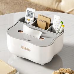 紙巾盒輕奢客廳高檔抽紙茶幾多功能遙控器收納家用桌面創意擺件