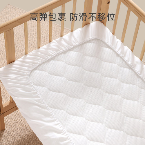 新生兒童四季床單罩寶寶床墊套a類純棉拼接床床單柔蘊嬰兒床笠