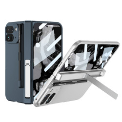 適用Google Pixel 9 Pro Fold 手機殼摺疊螢幕中軸全包帶手寫筆硬殼