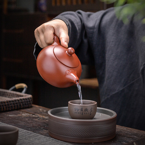 大號紫砂茶壺西施壺大容量純手工泡茶仿古壺功夫茶具套裝家用