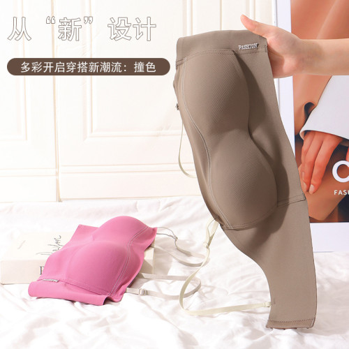 光面無痕抹胸內衣女無鋼圈小胸聚攏文胸調整型簡約薄杯透氣收副乳