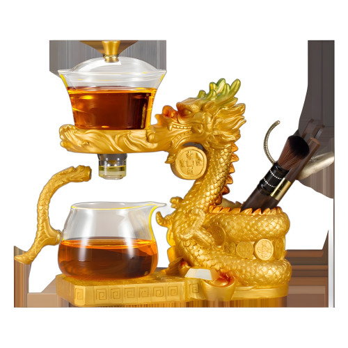 玻璃龍茶具套裝家用功夫茶杯六君子一體高檔輕奢辦公室會客茶具