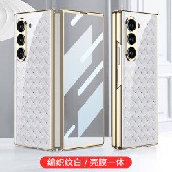 適用於三星摺疊螢幕FOLD6玻璃高清手機殼膜一體保護套防摔鋼化玻璃