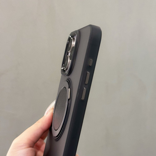 二代360旋轉支架適用蘋果16Pro max磁吸手機殼iphone15膚感保護套